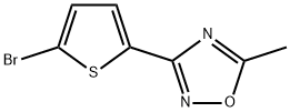 3-(5-BROMO-2-THIENYL)-5-METHYL-1,2,4-OXADIAZOLE 구조식 이미지