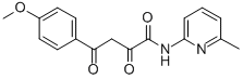 alpha,gamma-Dioxo-4-methoxy-N-(6-methyl-2-pyridinyl)benzenebutanamide Structure
