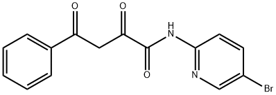 N-(5-브로모-피리딘-2-일)-2,4-디옥소-4-페닐-부티르아미드 구조식 이미지