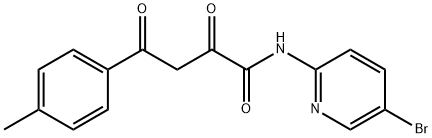 벤젠부탄아미드,N-(5-브로모-2-피리디닐)-알파,감마-디옥소-4-메틸- 구조식 이미지