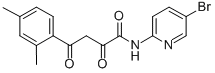 벤젠부탄아미드,N-(5-브로모-2-피리디닐)-2,4-디메틸-알파,감마-디옥소- 구조식 이미지