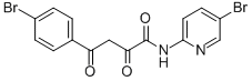벤젠부탄아미드,4-브로모-N-(5-브로모-2-피리디닐)-알파,감마-디옥소- 구조식 이미지