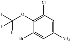 3-Bromo-5-chloro-4-(trifluoromethoxy)aniline 구조식 이미지