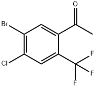 5'-Bromo-4'-chloro-2'-(trifluoromethyl)acetophenone Structure