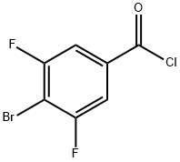 4-Bromo-3,5-difluorobenzoyl chloride 구조식 이미지