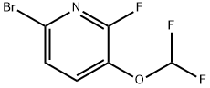 6-Bromo-3-difluoromethoxy-2-fluoropyridine 구조식 이미지