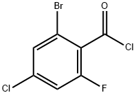 2-Bromo-4-chloro-6-fluorobenzoyl chloride Structure
