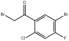 5'-Bromo-2'-chloro-4'-fluorophenacyl bromide Structure