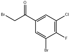 3'-Bromo-5'-chloro-4'-fluorophenacyl bromide 구조식 이미지