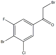 4'-Bromo-3'-chloro-5'-fluorophenacyl bromide 구조식 이미지