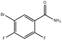 5-Bromo-2,4-difluorobenzamide 구조식 이미지