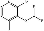 2-Bromo-3-difluoromethoxy-4-methylpyridine 구조식 이미지