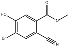 Methyl 4-bromo-2-cyano-5-hydroxybenzoate 구조식 이미지