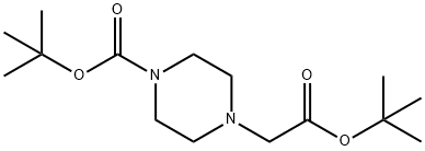 TERT-BUTYL 4-(2-TERT-BUTOXY-2-OXOETHYL)PIPERAZINE-1-CARBOXYLATE Structure