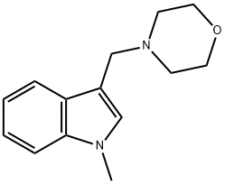 1-메틸-3-(모르폴리노메틸)-인돌 구조식 이미지