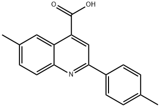 6-METHYL-2-(4-METHYLPHENYL)QUINOLINE-4-CARBOXYLICACID Structure