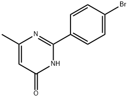 2-(4-브로모페닐)-6-메틸-4-피리미디놀 구조식 이미지