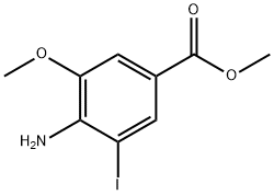 Метиловый эфир 4-амино-3-йод-5-метоксибензойной кислоты структурированное изображение