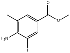 Methyl  4-Amino-3-iodo-5-methylbenzoate Structure