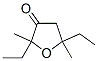 2,5-Diethyl-4,5-dihydro-2,5-dimethyl-3(2H)-furanone Structure