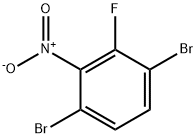 1,4-Dibromo-2-fluoro-3-nitrobenzene Structure