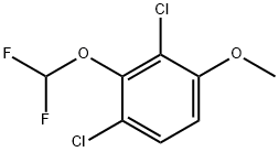 2,4-Dichloro-3-(difluoromethoxy)anisole 구조식 이미지