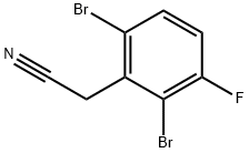 2,6-Dibromo-3-fluorophenylacetonitrile Structure