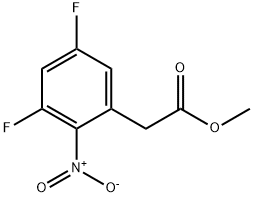 Methyl 3,5-difluoro-2-nitrophenylacetate 구조식 이미지