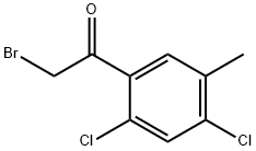 2',4'-Dichloro-5'-methylphenacyl bromide Structure