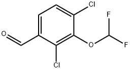 2,4-Dichloro-3-(difluoromethoxy)benzaldehyde Structure