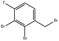 2,3-Dibromo-4-fluorobenzyl bromide Structure