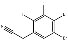 4,5-Dibromo-2,3-difluorophenylacetonitrile Structure