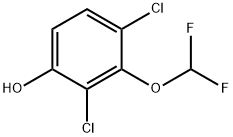 2,4-Dichloro-3-(difluoromethoxy)phenol Structure