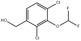 2,4-Dichloro-3-(difluoromethoxy)benzyl alcohol 구조식 이미지
