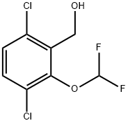 3,6-Dichloro-2-(difluoromethoxy)benzyl alcohol 구조식 이미지