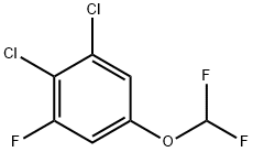 1,2-Dichloro-5-difluoromethoxy-3-fluorobenzene Structure