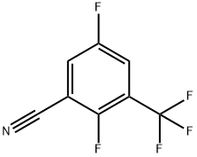 2,5-Difluoro-3-(trifluoromethyl)benzonitrile Structure