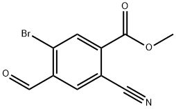 Methyl 5-bromo-2-cyano-4-formylbenzoate Structure