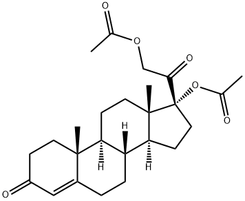 17,21-dihydroxypregn-4-ene-3,20-dione 17,21-di(acetate) Structure