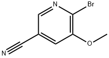 6-Bromo-5-methoxynicotinonitrile 구조식 이미지