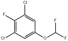 1,3-Dichloro-5-difluoromethoxy-2-fluorobenzene 구조식 이미지