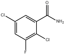 2,5-Dichloro-3-fluorobenzamide 구조식 이미지
