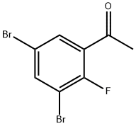 3',5'-Dibromo-2'-fluoroacetophenone Structure