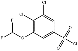 3,4-Dichloro-5-(difluoromethoxy)benzenesulfonyl chloride Structure