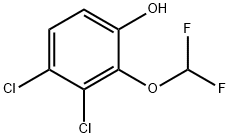 3,4-Dichloro-2-(difluoromethoxy)phenol Structure