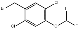 2,5-Dichloro-4-(difluoromethoxy)benzyl bromide Structure