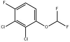 1,2-Dichloro-3-difluoromethoxy-6-fluorobenzene Structure