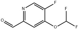 4-Difluoromethoxy-5-fluoro-2-formylpyridine 구조식 이미지