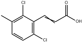 2,6-Dichloro-3-methylcinnamic acid 구조식 이미지