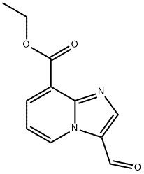 ethyl 3-formylimidazo[1,2-a]pyridine-8-carboxylate 구조식 이미지